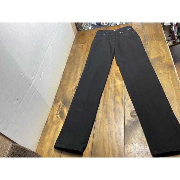 Rockies Denim - Vintage Rockies Western Mom High-waisted Bare Back Studded Black Jeans-7/8 XLong